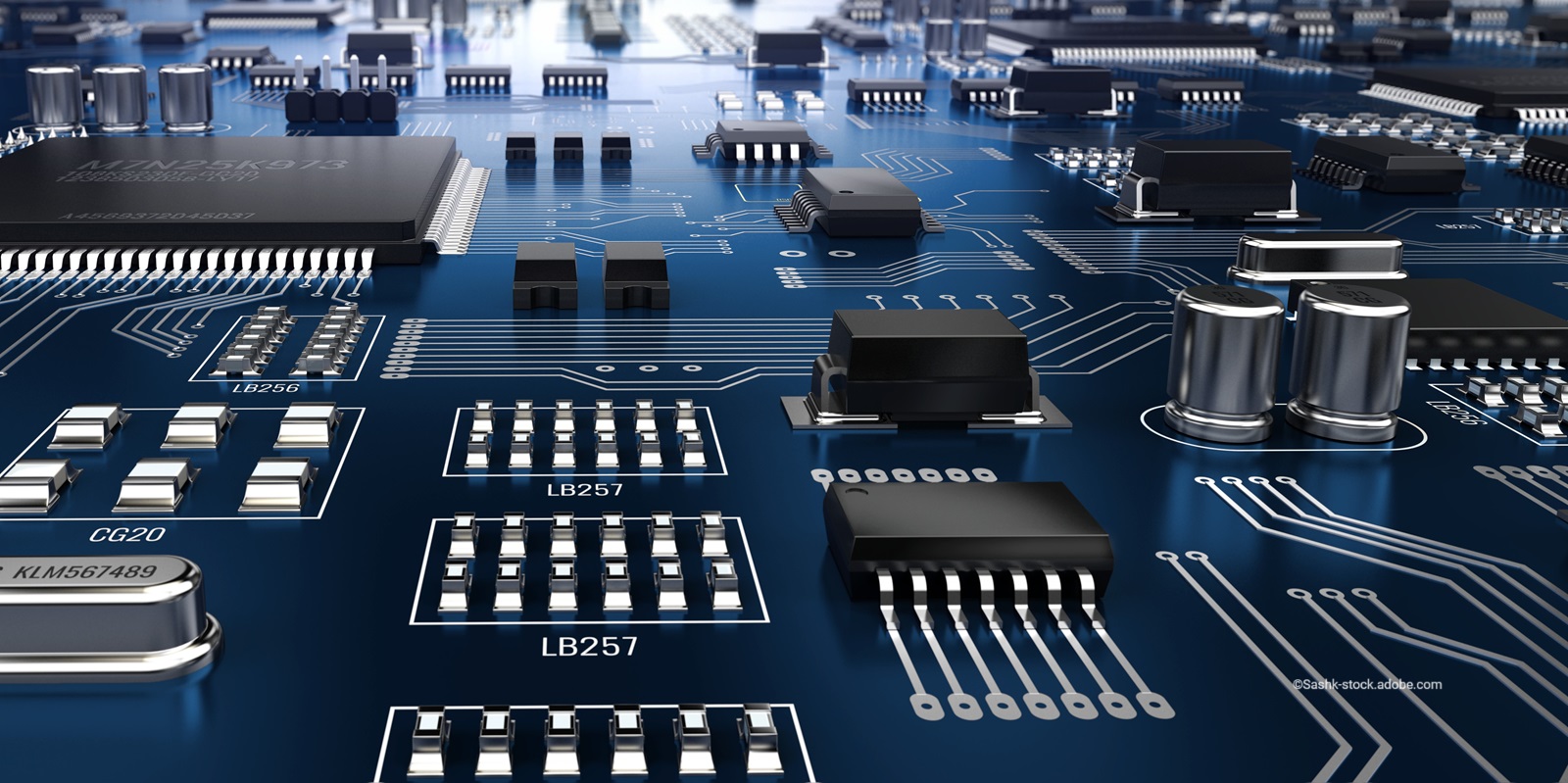 Modernes Printed Circuit Board (PCB)