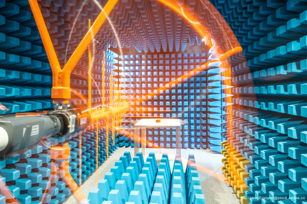 EMV Meßraum zur Feststellung der Elektromagnetischen Verträglichkeit