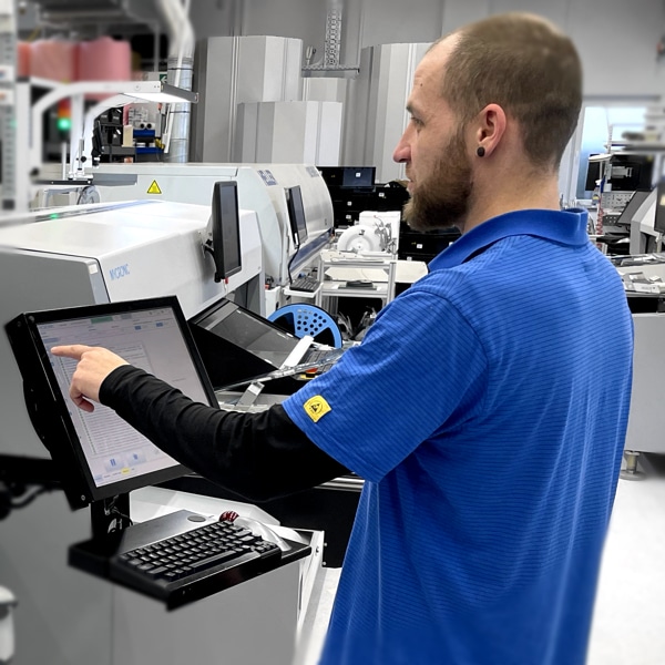 Automatische Bestückung von Leiterplatten